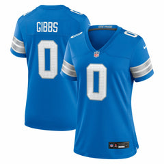 NFL Jahmyr Gibbs Detroit Lions Women's Game Player Jersey - Blue