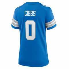 NFL Jahmyr Gibbs Detroit Lions Women's Game Player Jersey - Blue