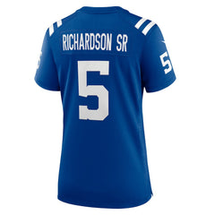NFL Anthony Richardson Sr. Indianapolis Colts Women's Team Game Jersey - Royal