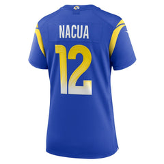 NFL Puka Nacua Los Angeles Rams Women's Game Player Jersey - Royal