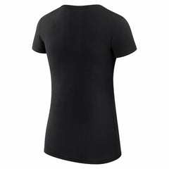 Detroit Lions G-III 4Her by Carl Banks Women's Super-Slim Fit Lightweight Subtle Football T-Shirt Black