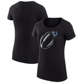 Indianapolis Colts G-III 4Her by Carl Banks Women's Super-Slim Fit Lightweight Subtle Football T-Shirt Black