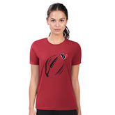 Houston Texans G-III 4Her by Carl Banks Women's Super-Slim Fit Lightweight Subtle Football T-Shirt Red