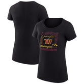 Washington Commanders G-III 4Her by Carl Banks Women's Super-Slim Fit Lightweight Collage Team T-Shirt Black