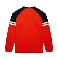 NHL Philadelphia Flyers Mitchell & Ness Thermal Henley Long Sleeve T-Shirt - Orange