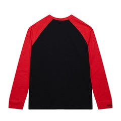 NHL Carolina Hurricanes Mitchell & Ness Legendary Slub Raglan Long Sleeve T-Shirt - Black/Red