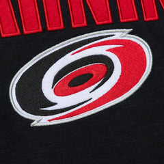 NHL Carolina Hurricanes Mitchell & Ness Legendary Slub Raglan Long Sleeve T-Shirt - Black/Red