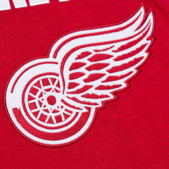 NHL Detroit Red Wings Mitchell & Ness Legendary Slub Raglan Long Sleeve T-Shirt - Red/Black