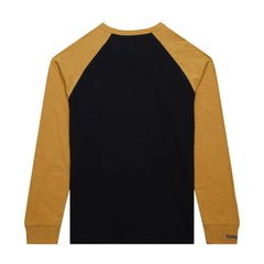 NHL Vegas Golden Knights Mitchell & Ness Legendary Slub Raglan Long Sleeve T-Shirt - Black/Gold