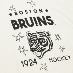NHL Boston Bruins Mitchell & Ness Women's Logo 3.0 Pullover Sweatshirt - Cream
