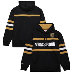 NHL Vegas Golden Knights Mitchell & Ness Head Coach Slogan Pullover Hoodie - Black