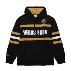 NHL Vegas Golden Knights Mitchell & Ness Head Coach Slogan Pullover Hoodie - Black