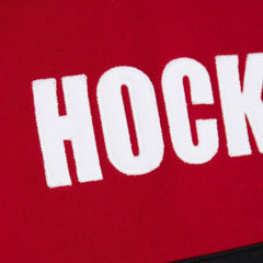 NHL Detroit Red Wings Mitchell & Ness Head Coach Slogan Pullover Hoodie - Red