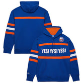 NHL New York Islanders Mitchell & Ness Head Coach Slogan Pullover Hoodie - Royal