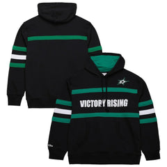 NHL Dallas Stars Mitchell & Ness Head Coach Slogan Pullover Hoodie - Black