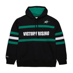 NHL Dallas Stars Mitchell & Ness Head Coach Slogan Pullover Hoodie - Black