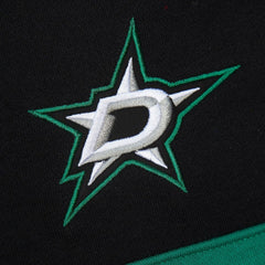 NHL Dallas Stars Mitchell & Ness Head Coach Slogan Pullover Hoodie - Black