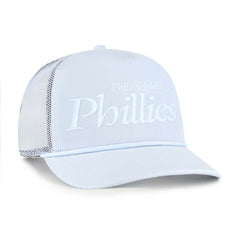 Philadelphia Phillies '47 Foundation Script Hitch Adjustable Trucker Hat - Light Blue Hats