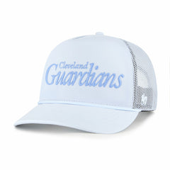 Cleveland Guardians '47 Foundation Script Hitch Adjustable Trucker Hat - Light Blue Hats