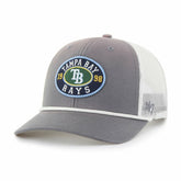 Tampa Bay Rays '47 Tide Sweep Rope Trucker Adjustable Hat - Gray/White Hats