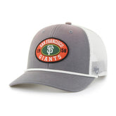 San Francisco Giants '47 Tide Sweep Rope Trucker Adjustable Hat - Gray/White Hats