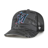 '47 Miami Marlins Fiji Trucker Adjustable Hat - Black Hats