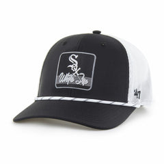 Chicago White Sox '47 Scratch Adjustable Trucker Hat - Black/White Hats