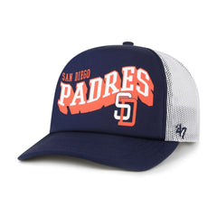 San Diego Padres '47 Meander Foam Trucker Snapback Hat - Navy Hats