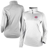 NHL Montreal Canadiens Columbia Women's Omni-Wick Shotgun 2.0 Quarter-Zip Pullover Top - White