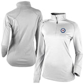 NHL Winnipeg Jets Columbia Women's Omni-Wick Shotgun 2.0 Quarter-Zip Pullover Top - White