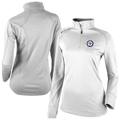 NHL Winnipeg Jets Columbia Women's Omni-Wick Shotgun 2.0 Quarter-Zip Pullover Top - White
