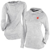 NHL Calgary Flames Columbia Women's Omni-Wick Sunday Ball Pullover Hoodie - White