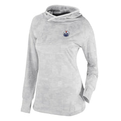NHL Edmonton Oilers Columbia Women's Omni-Wick Sunday Ball Pullover Hoodie - White