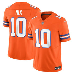 NFL Bo Nix Denver Broncos Vapor F.U.S.E. Limited Jersey - Orange