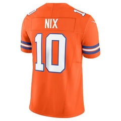 NFL Bo Nix Denver Broncos Vapor F.U.S.E. Limited Jersey - Orange