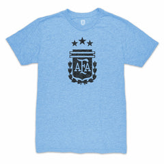 Angel Di Maria Argentina National Team 1863FC Retro Player Tri-Blend T-Shirt Light Blue sale