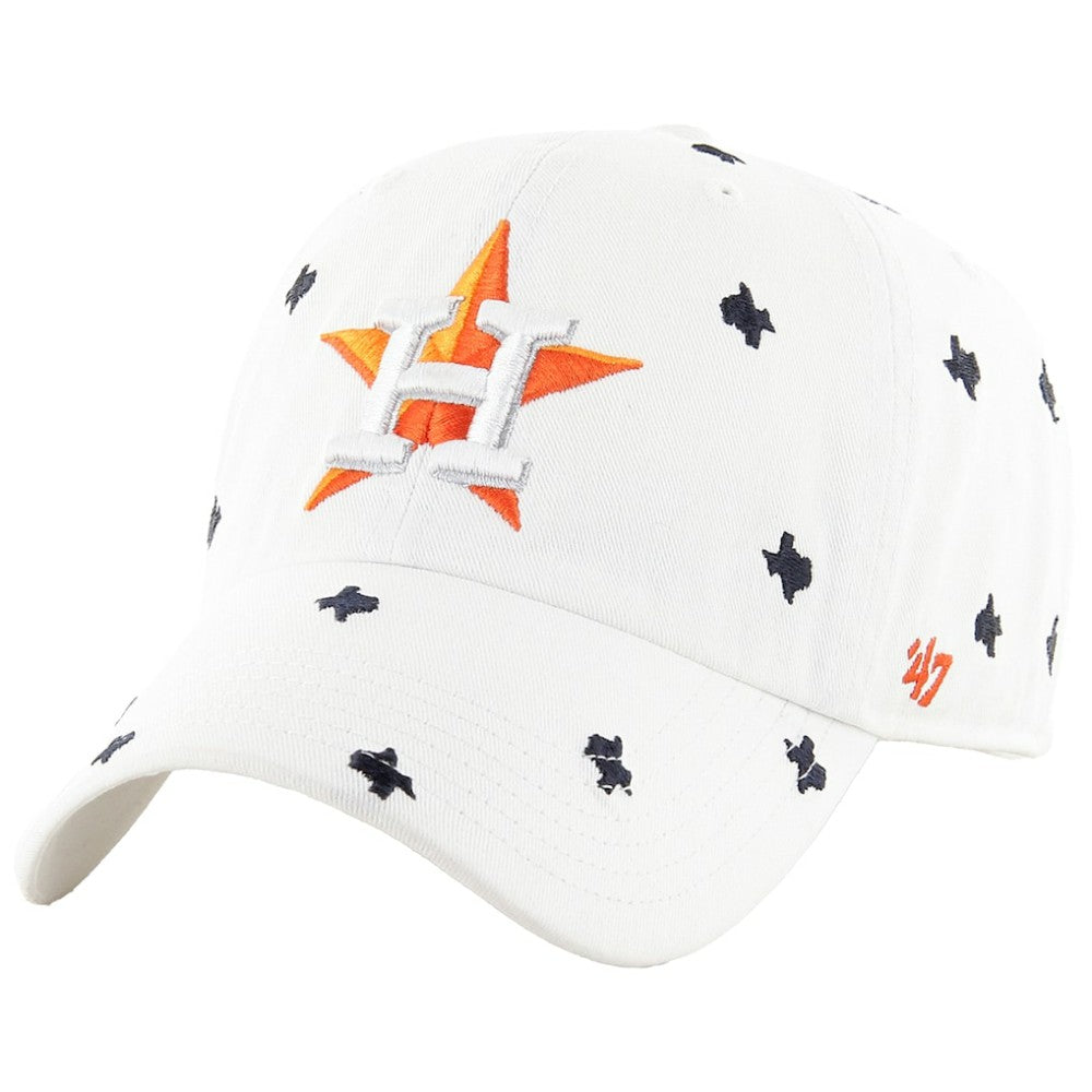 Houston Astros '47 Women's Confetti Clean Up Adjustable Hat - White Hats