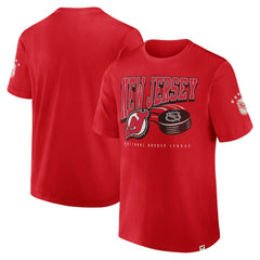 NHL New Jersey Devils Fanatics Decades Collection Made To Last T-Shirt - Red