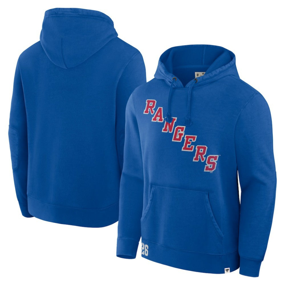 NHL New York Rangers Fanatics Decades Collection Tradition Hoodie - Blue