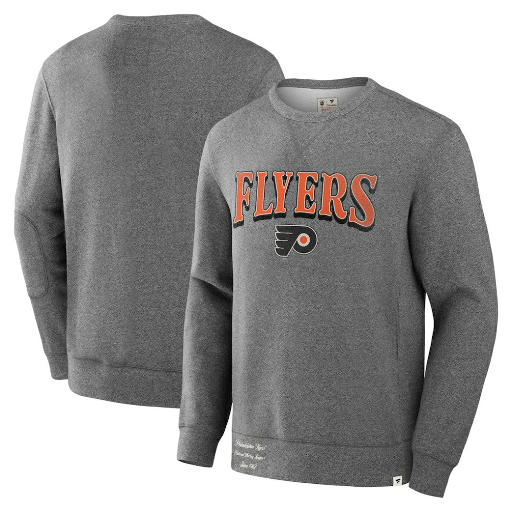 NHL Philadelphia Flyers Fanatics Decades Collection Legendary Fleece Pullover Sweatshirt - Heather Gray