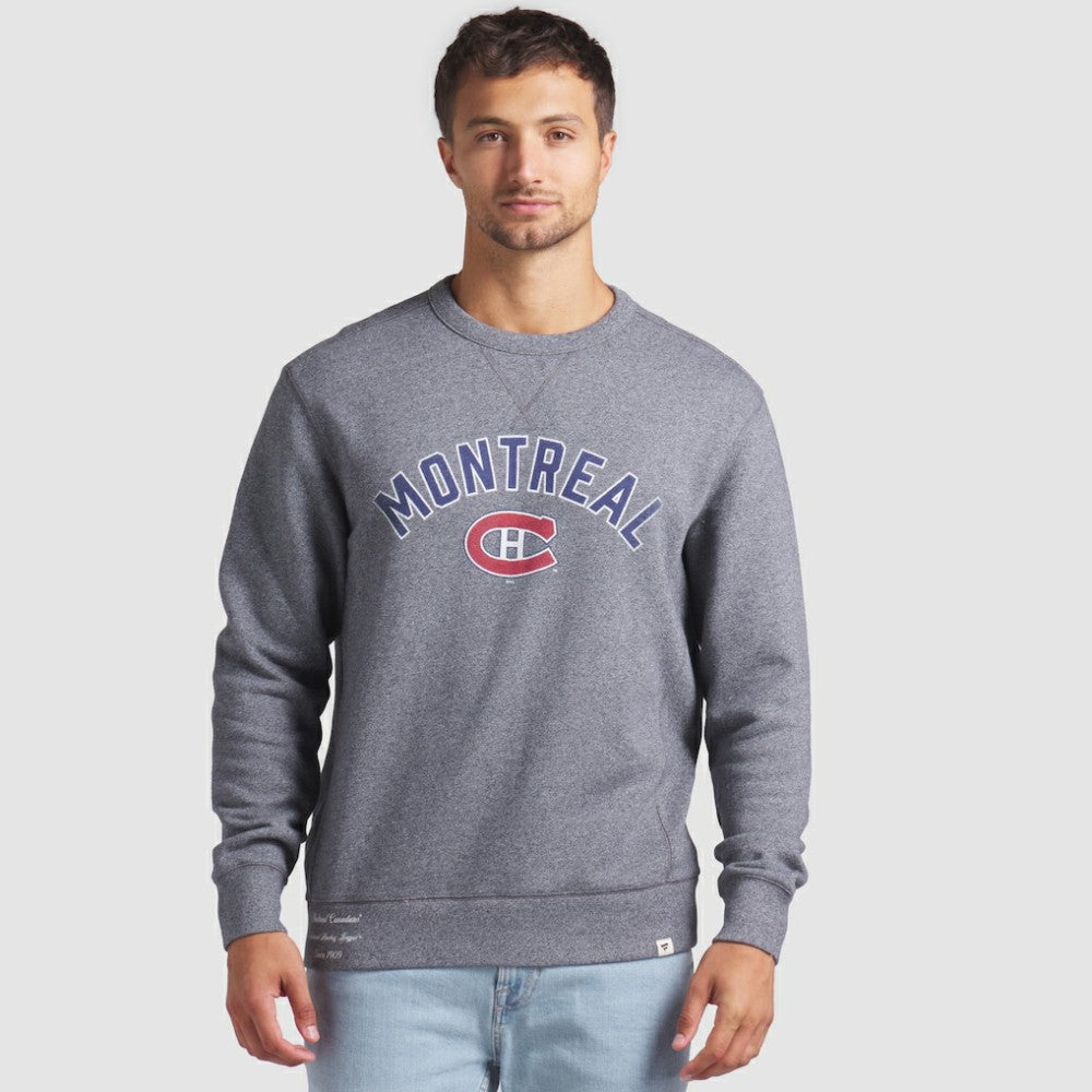 NHL Montreal Canadiens Fanatics Decades Collection Legendary Fleece Pullover Sweatshirt - Heather Gray