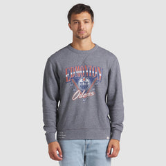 NHL Edmonton Oilers Fanatics Decades Collection Legendary Fleece Pullover Sweatshirt - Heather Gray