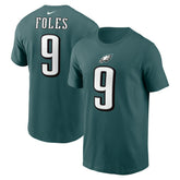 Nick Foles Philadelphia Eagles Retired Player Name & Number T-Shirt Midnight Green