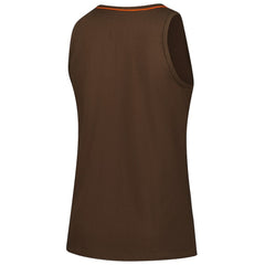 Cleveland Browns Logo Athletic Women's Plus Size Stellar Win V-Neck Tank Top Brown