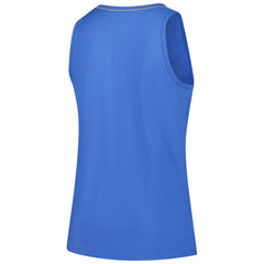 Detroit Lions Logo Athletic Women's Plus Size Stellar Win V-Neck Tank Top Blue