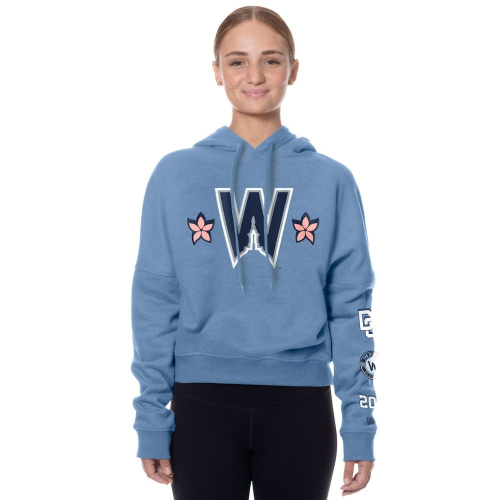 Washington Nationals New Era Women's 2025 City Connect Pullover Hoodie - Blue Hoodies