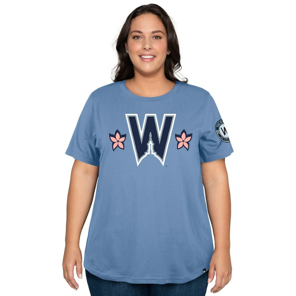 Washington Nationals New Era Women's 2025 City Connect Plus Size T-Shirt - Powder Blue T-shirts