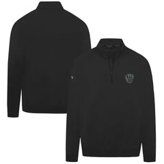 Milwaukee Brewers Levelwear Murray Nightfall Quarter-Zip Top - Black Tops