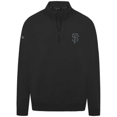 San Francisco Giants Levelwear Murray Nightfall Quarter-Zip Top - Black Tops