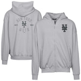New York Mets Levelwear Uphill Abyssal Full-Zip Hoodie - Gray Hoodies